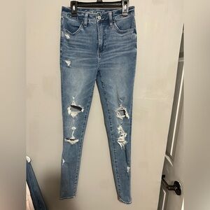 American Eagle Reg Distressed Blue Women's Jeans Size 2